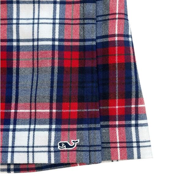 VINEYARD VINES Wool Plaid Skort Red Navy Toddler Girls 3T - Picture 2 of 6